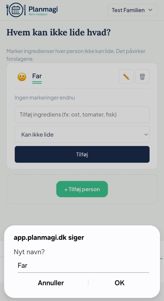 Rediger navn og figur